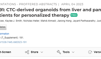 知識科普 | 個性化醫學邁向新一步：患者衍生的CTC類器官為個性化癌癥治療揭示了新路徑